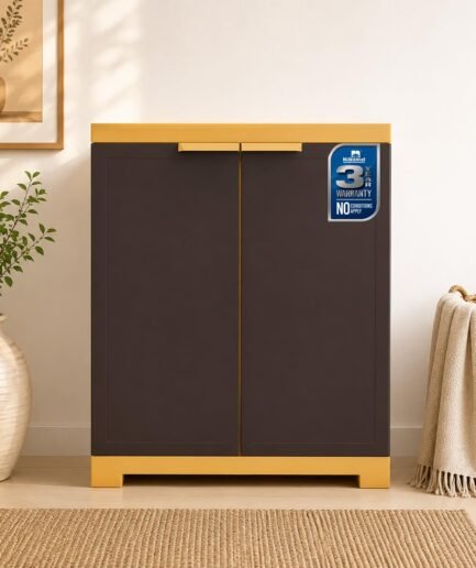 Nilkamal Freedom Mini Small (FMS) Plastic Storage Cabinet (Brown)