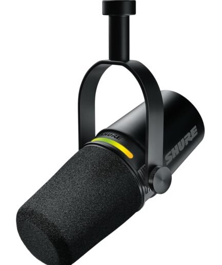 Shure MV7+ Podcast Microphone. Enhanced Audio, LED Touch Panel, USB-C & XLR Outputs, Auto Level Mode, Digital Pop Filter, Reverb Effects, Podcasting, Streaming, Recording - Black  Amazon.in: Musical Instruments