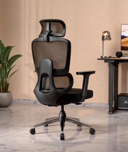 Green Soul Orion | Ergonomic Office Chair for Work with Dual Panel Backrest | Intelli-Adapt Auto-Weight Sensing Recline |Seat Slider | 3D Armrest | 5 Year Warranty | Black